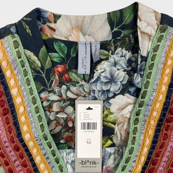 Anthropologie BL-NK Stephanie Long Sleeve Floral Top Blouse Women's Size XS - Picture 6 of 14